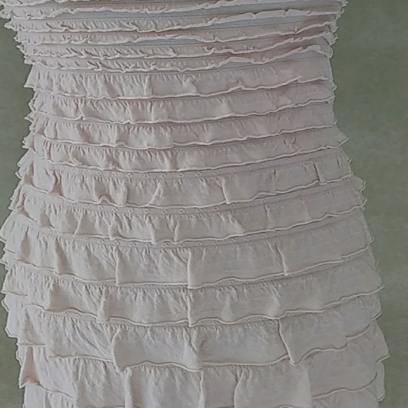 Express strapless, layered,ruffled dress - Picture 2 of 5